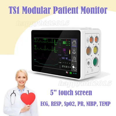 CONTEC Touch Screen Modular Mini Patient MonitorECGRESPSpO2 PRNIBPTEMP • $799