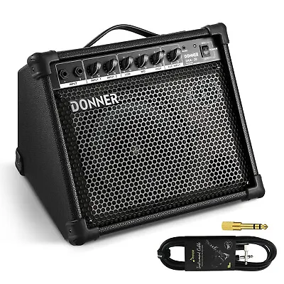 🔊 Donner Piano Keyboard Amplifier 20W Electric Guitar Electronic Drum Amp • $119.69