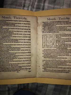 1503 Bible Leaves 4 Pages Incunable Medieval Leaves English • $28