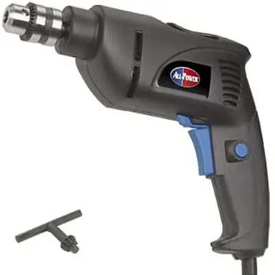 Corded Drill 4.2 Amp 3/8-inch Variable Speed All Power America APT2001 • $26.99