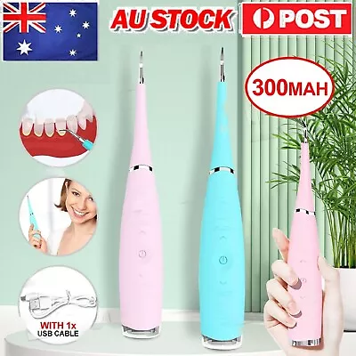 Ultrasonic Tooth Cleaner Electric Dental Scaler Calculus Remove Tartar Plaque AU • $21.99