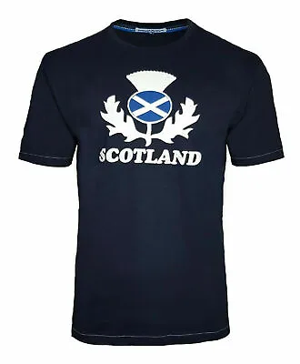 £6.26 • Buy Scotland T Shirt Mens Large Scottish Flag Thistle Rugby Football