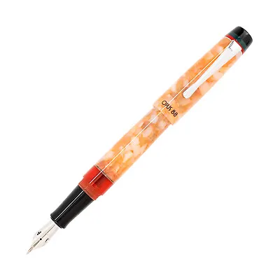 $130 • Buy Opus 88 Demonstrator Fountain Pen In Minty Orange - Extra Fine - NEW In Box