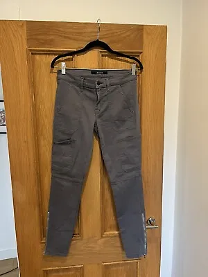 Women’s J BRAND Khaki Grey Cargo Trousers Jeans Size 25 • $31.57