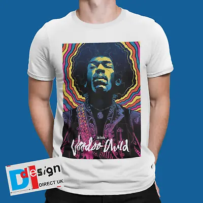 Jimi Hendrix T-Shirt Poster Voodoo Child 60s 70s 80s Guitar Retro Tee • £5.99