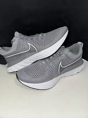 Nike Running Shoes Men's Size 13 React Infinity Run Flyknit 2 Gray CT2357-001 • $69.99