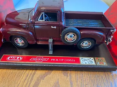 Mira Calidad Golden Line 1953 Chevrolet 3100 Pickup Maroon Diecast 1/18 Scale • $40.99