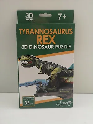 Edu Sci Children's 35 Piece Jigsaw Puzzle 3D Model Dinosaur - Tyrannosaurus Rex • £1.98