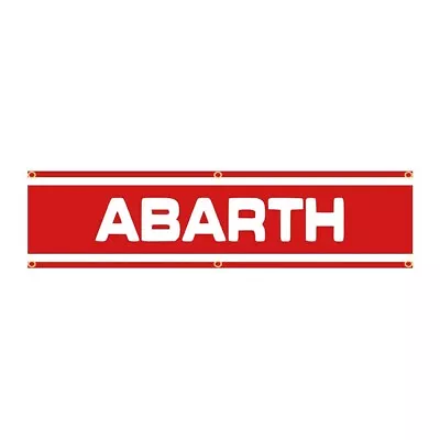 Abarth Fiat 500 Flag Banner 1.5 X 6Ft Racing • $12.89