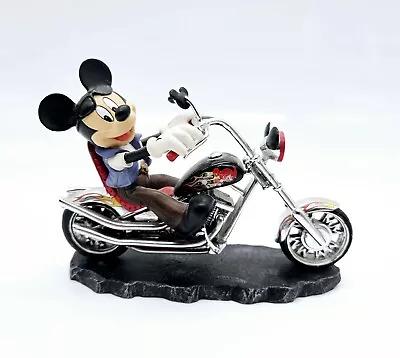 Hamilton Disney Motorin' With Mickey Motorcycle Figurine Fun On The Open Road • $79.95