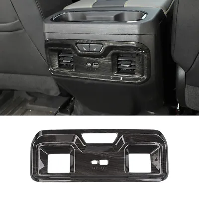Black Wood Rear Air Vent Outlet Cover Trim For Chevy Silverado 2022+ Accessories • $25.99