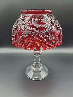 Vintage Indiana Tiara Glass Fairy Lamp Amberina Cadmium • $35