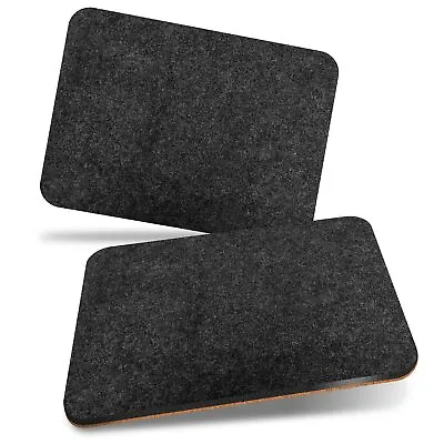 £14.99 • Buy 2x MDF Cork Placemat 29x21.5cm Black Granite Rock Effect #3321