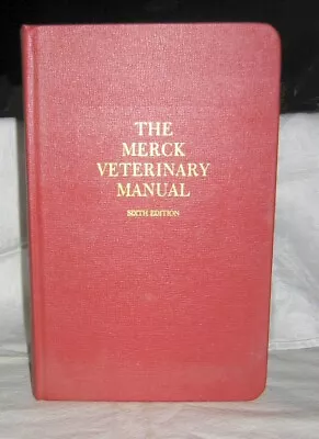 The Merck Veterinary Manual 1988 Hardcover 6th Edition ExcellentThumb-Index • $35