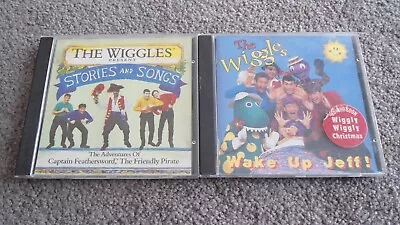 RARE 1993 The Wiggles Present Stories And Songs + 1996 Wake Up Jeff! CD ABC Kids • $40