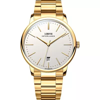 LOBINNI Mens Luxury Watches Automatic Mechanical Wristwatch 7.9mm Ultrathin 9015 • $219