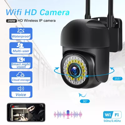 Yi Lot 1080P 5G Wireless WIFI IP Camera Outdoor PTZ Smart Home Security Camera • £18.59