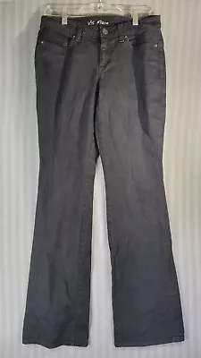 Victoria Secret Womens Jeans Size 4 Long Black VS Flare Denim Mid Rise Stretch • $19.99