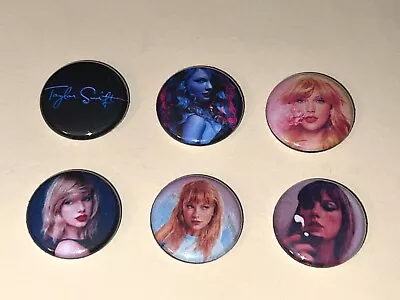 1  Lot Of 6 Taylor Swift Music Lapel Badge Buttons Pins Pinback [p543] • $3.25