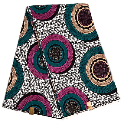 £3.50 • Buy African Fabric Wax Print 100% Cotton Ethnic Ankara Fat Quarter Or 1 To 6Yards