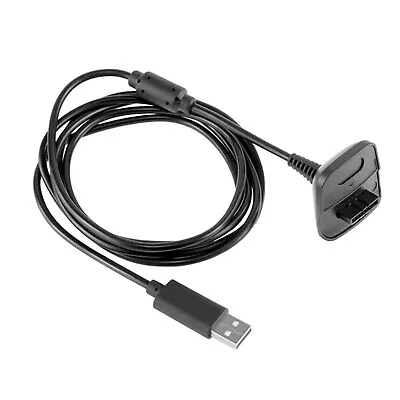 Wireless Controller USB Charging Cable Replacement Charger For Xbox 360 Black • $7.76