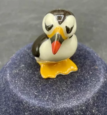 Hagen Renaker Miniature Mini Ceramic Black White Puffin Bird Figurine • $14.95