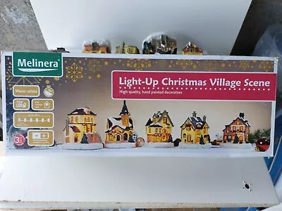 Melinera Light Up Christmas Village Scene • £15