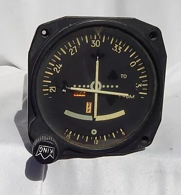 Helicopter &  Aircraft King KI-210 OMNI/LOC/Glideslope Converter/Indicator Gauge • $219.11