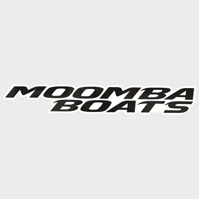 Moomba Boat Brand Logo Decal Sticker | Glossy Black And White Vinyl • $17.04