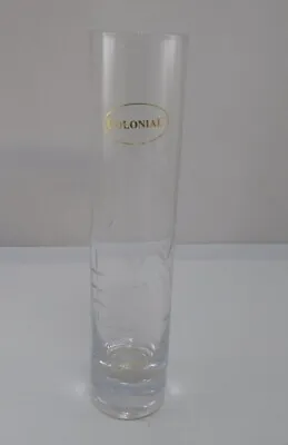 Glass Handmade Tall  Flower Vase 23cm Modern Single Stem  TRANSPARENT  (878) • £9.99