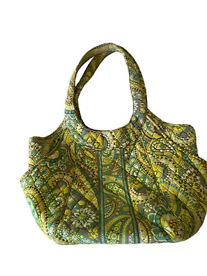 Vera Bradley “Lemon Parfait” Large Hobo Shoulder Bag Purse • $18.99