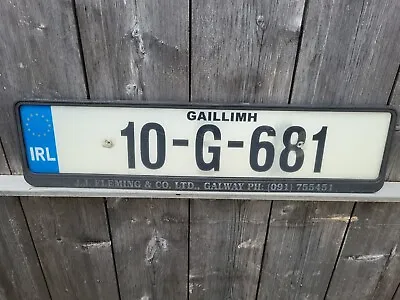 Genuine Ireland License Plate From County Galway 10 G 681 Fleming  • $13.99