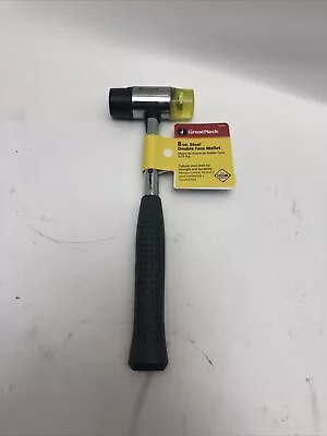 GreatNeck 8oz Steel Double Face Rubber Mallet 35PM • $8.99