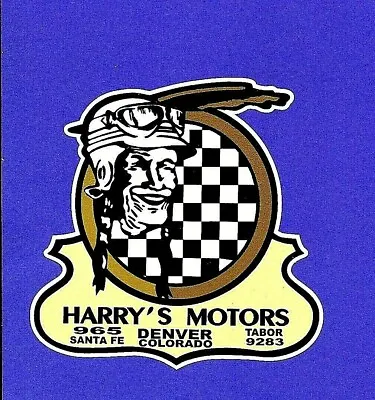  Harry's Motors  Vinyl Sticker / Decal  Indian Motorcycle  Dealer Scout Chief  • $3.69