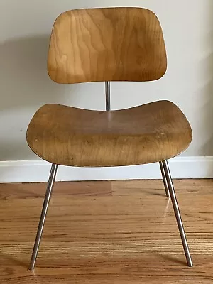 Vintage Eames Dining Chair DCM Molded Plywood Herman Miller • $1250