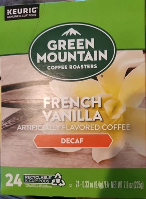 $16.99 • Buy Green Mountain Decaf French Vanilla Coffee K Cup 24CT - Best By Date 5/24  NIB