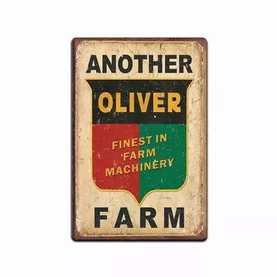Sign Metal Oliver Equipment Tractor Metal Farm Farm Tractor Sign Wall 8x12 In • $13.95