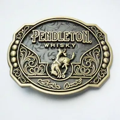 2024 Pendleton Whisky Let'er Buck Belt Buckle Montana Silversmiths • $14.95