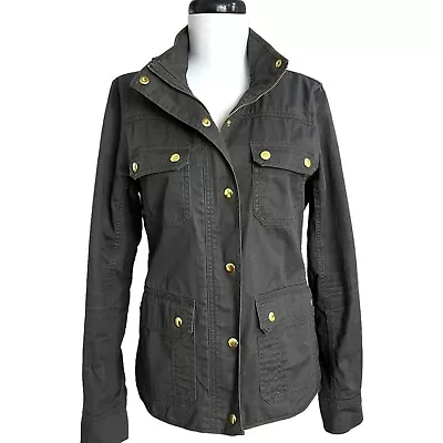 J Crew Downtown Field Jacket Womens XS Military Outerwear 19034 Mossy Brown • $34.97