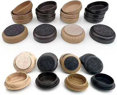 £7.95 • Buy Floor Protector Cups Furniture Felt Pads Castor Carpet Chair Leg Wooden Table 