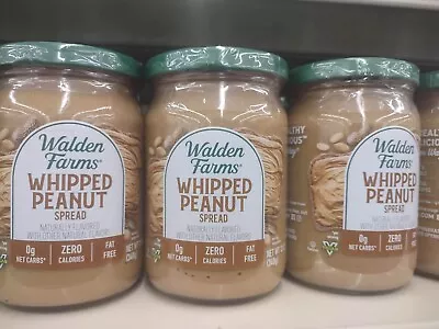 (2) Walden Farms Calorie Free Whipped Peanut Spread 12 Oz Jars (24 Oz Total) • £10.04