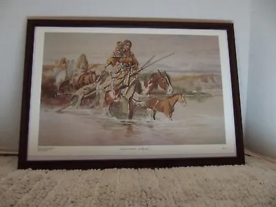 C M Russell    Toll Squaw Travols  Framed Signed 19wide X 13 Tall In • $45