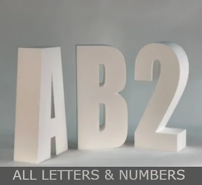 £9.99 • Buy 3D Polystyrene Lettering **ALL LETTERS & NUMBERS** 300mm High Quality UK Seller