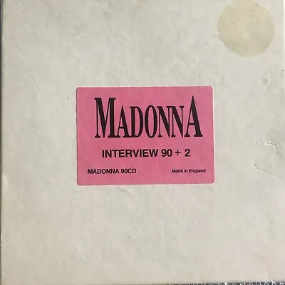 MADONNA Interview 90 + 2 Boxset CD Photograph Blond Ambition • £35
