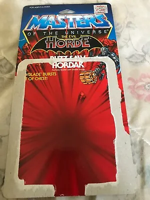 MOTUVINTAGEBUZZ-SAW HORDAKMasters Of The Universe 8 Back Card BackHe-Man • $59.99