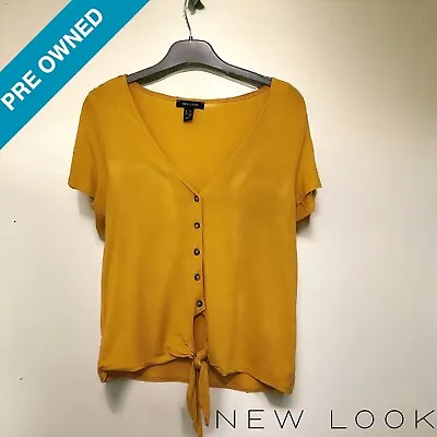 Womens New Look Mustard Top..Size XS • £2.99