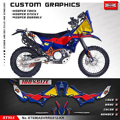 Kungfu Graphics Motorcycle Custom Sticker Kit For 690 Adventure Rally Raid EVO2 • $169.89