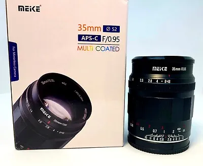 Meike 35mm  F 0.95    APS-C  Canon  EF -M  W/Free Shipping • $140
