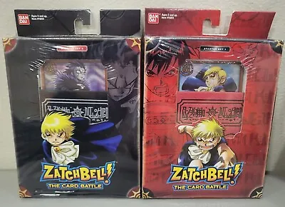 2005 Zatch Bell The Card Battle Game 2 Starter Decks Lot Qty Gash Bell Series 1 • $26.25