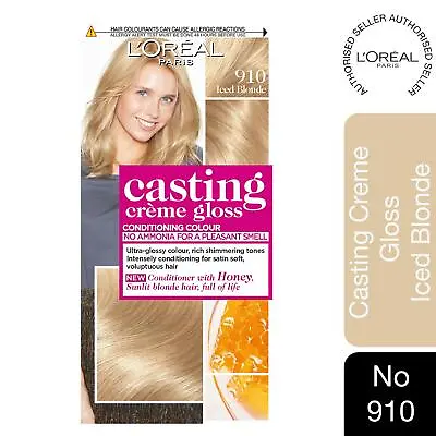 £8.99 • Buy L'Oreal Paris Casting Creme Gloss Semi Permanent Hair Dye, 910 Iced Blonde